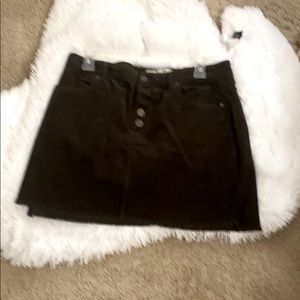 Corduroy mini skirt
